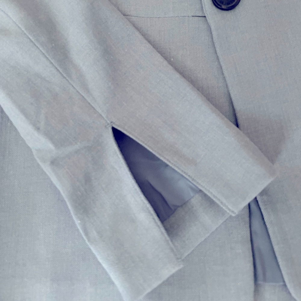 Express Light Blue One Button Blazer - image 2